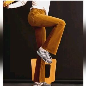 Anthropologie Brown Flared Pants